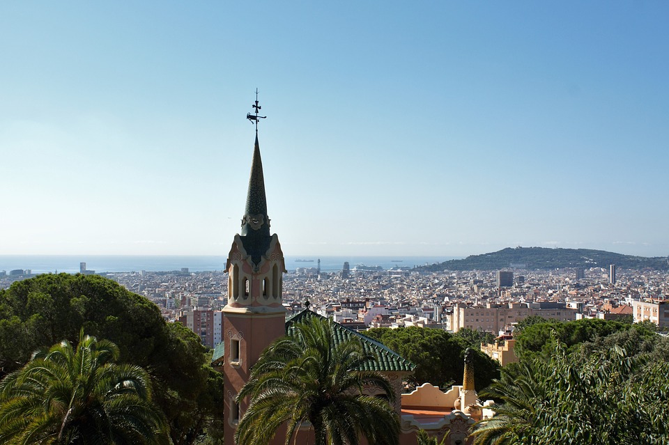 pohled na Barcelonu
